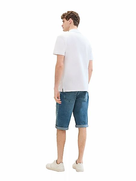 Tom Tailor Herren Bermuda Short MORRIS OVERKNEE Relaxed Blau Mid Stone Blue günstig online kaufen