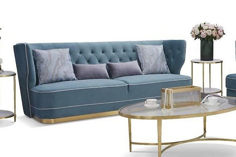 JVmoebel Sofa Couch 265cm Polster Sofas 4 Sitzer Textil big xxl Wohnzimmer günstig online kaufen