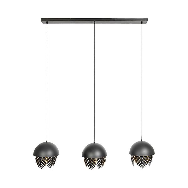 Lucande Pendelleuchte Aparas 9639650 Design Modern in Schwarz aus Metall 3- günstig online kaufen