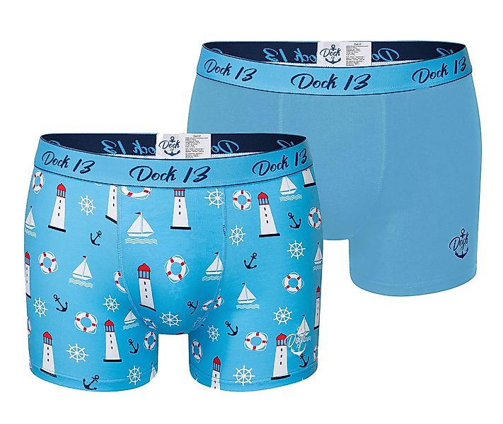 Dock13 Boxershorts Dock13 Herren Boxershorts Maritim günstig online kaufen