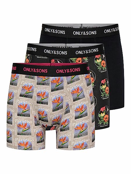 ONLY & SONS Trunk "ONSFITZ AOP WB BOLD BOXER 3PACK NOOS" Packung, 3 Stk. Ba günstig online kaufen