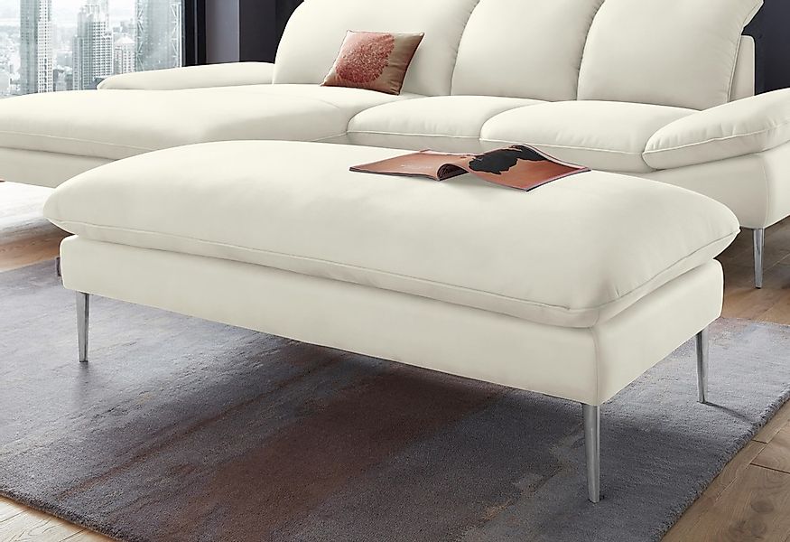 W.SCHILLIG Hocker "enjoy&MORE", Füße Chrom glänzend, Breite 151 cm günstig online kaufen
