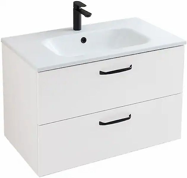 Saphir Badmöbel-Set »Quickset 500, Waschtischunterschrank mit Mineralmarmor günstig online kaufen