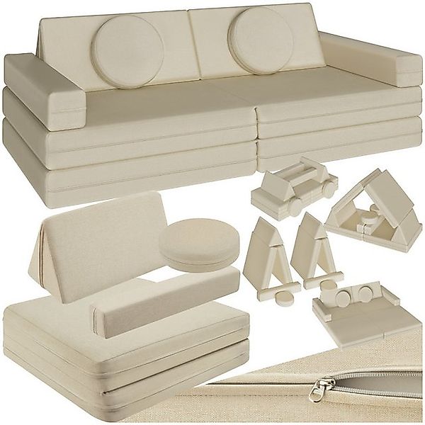 tectake Kindersofa Spielsofa, 8-teilig, flexible Anordnung günstig online kaufen