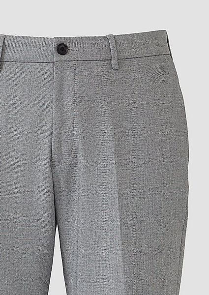 s.Oliver BLACK LABEL Stoffhose s.O PURE: Strukturierte Anzughose im Slim Fi günstig online kaufen