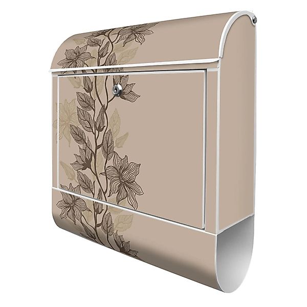 Banjado Design Briefkasten Weiß Pulverbeschichtet 39x47x14cm 2 Schlüssel Mi günstig online kaufen