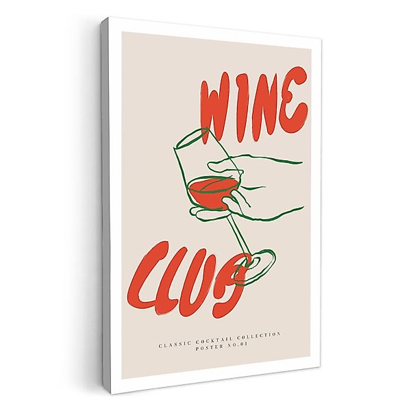 OneMillionCanvasses® Leinwandbild Wein - 'Wine club' günstig online kaufen