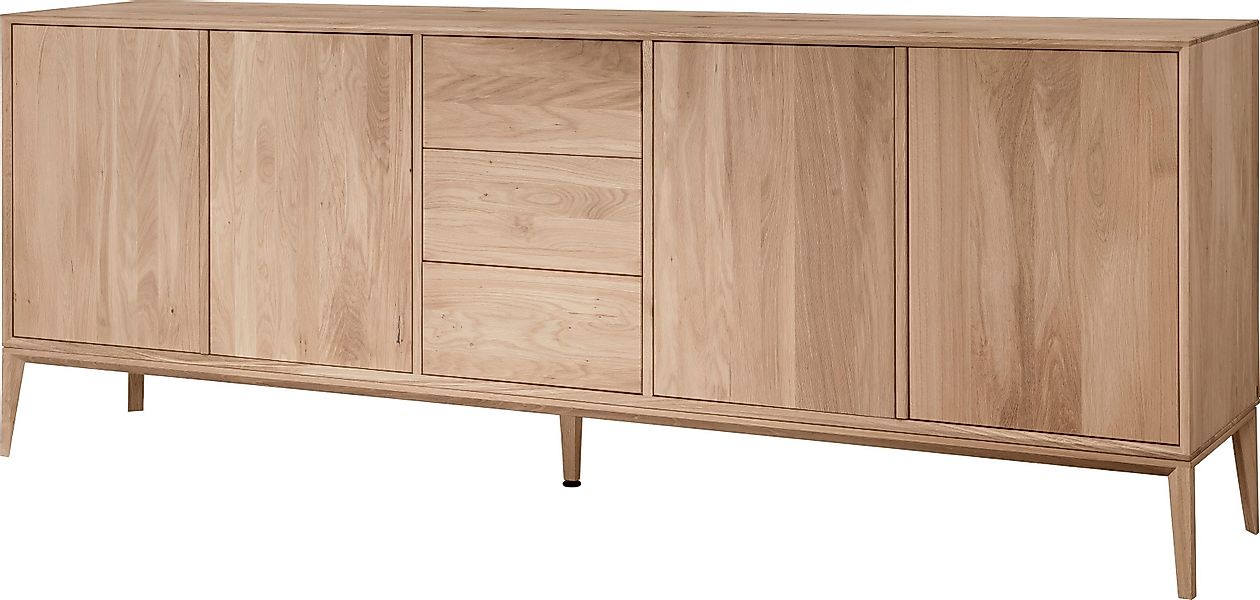 Home affaire Sideboard "Koda, Anrichte mit 2 Schränken & 3 Schubladen, Push günstig online kaufen