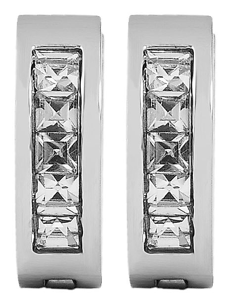 Adelia´s Paar Creolen "Damen Ohrringe – Creole aus Edelstahl mit Strass Ste günstig online kaufen