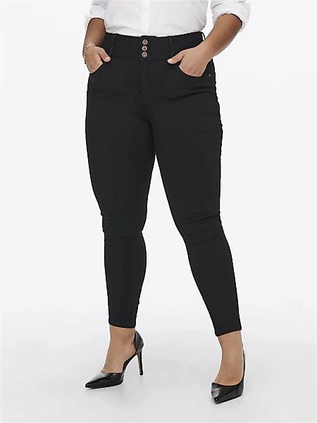 ONLY CARMAKOMA Skinny-fit-Jeans "CARANNA LIFE HW SK ANK JEANS BLACK NOOS" günstig online kaufen