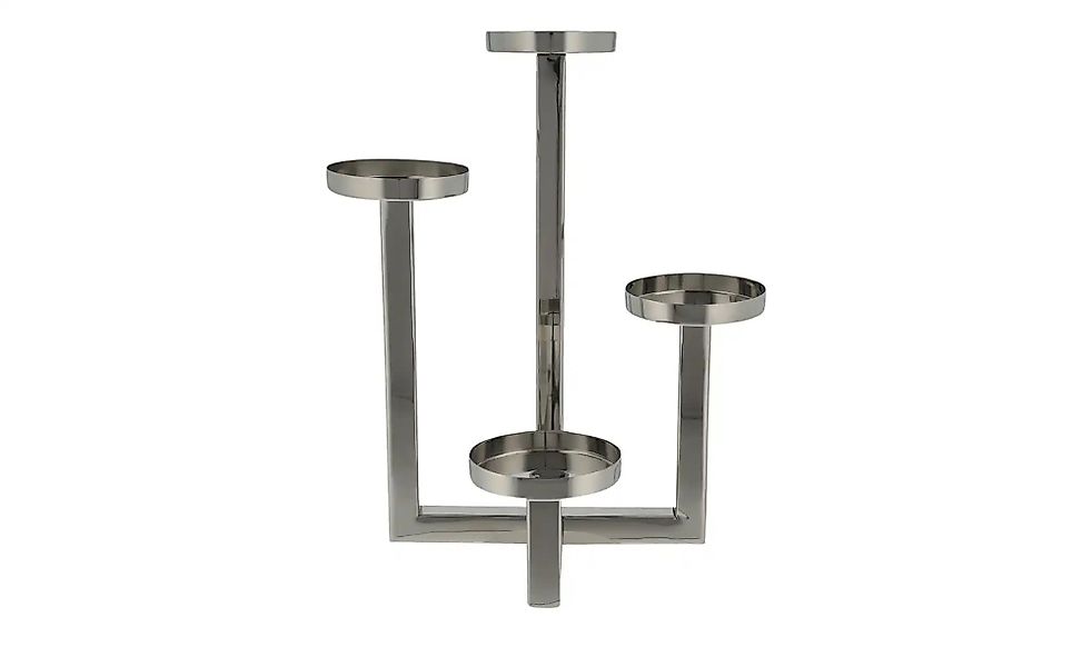 4er Kerzenhalter   ¦ silber ¦ Stahl ¦ Maße (cm): B: 20 H: 32 T: 20.0 Access günstig online kaufen
