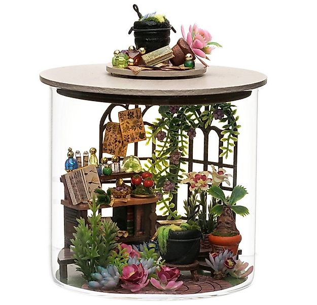Cute Room 3D-Puzzle Puppenhaus Miniatur DIY hölzernes Zauber Garten, Puzzle günstig online kaufen