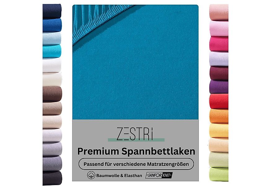 Zestri Spannbettlaken für Boxspringbett Wasserbett 140x200 180x200 cm Baumw günstig online kaufen