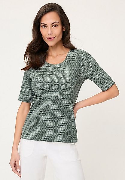 Olsen T-Shirt Shirt mit Allover-Dessin günstig online kaufen