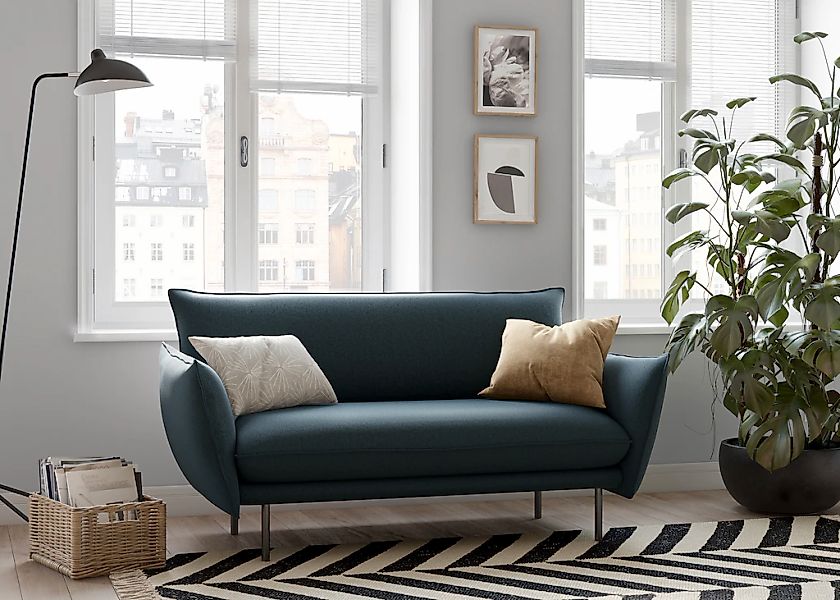 Home affaire 2-Sitzer "Stine" Besonderes Design durch Kissenoptik und Keder günstig online kaufen