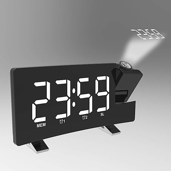 RWEUOQ Projektionswecker Wecker mit FM-Radio, Projektion günstig online kaufen