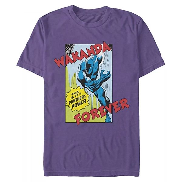 Marvel - Avengers - Black Panther Comic Strip - Männer T-Shirt günstig online kaufen