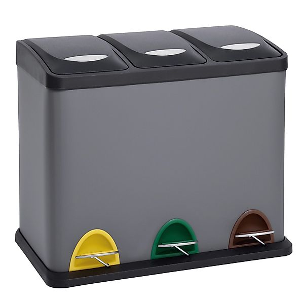 Svita TC3X8 24 L Treteimer Abfalleimer Mülleimer Pulverbeschichteter Stahl günstig online kaufen