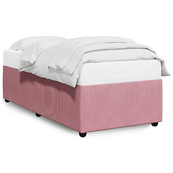 vidaXL Bett Bettgestell Rosa 90x200 cm günstig online kaufen