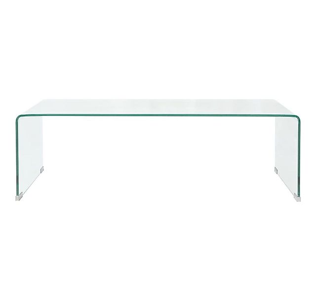 vidaXL Ablagetisch, Couchtisch aus gehärtetem Glas 98x45x30 cm Transparent günstig online kaufen