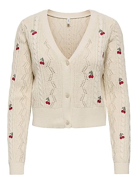 ONLY Strickjacke ONLBIRTIE LS EMB V-NECK CARDIGAN KNT mit Stickerei günstig online kaufen