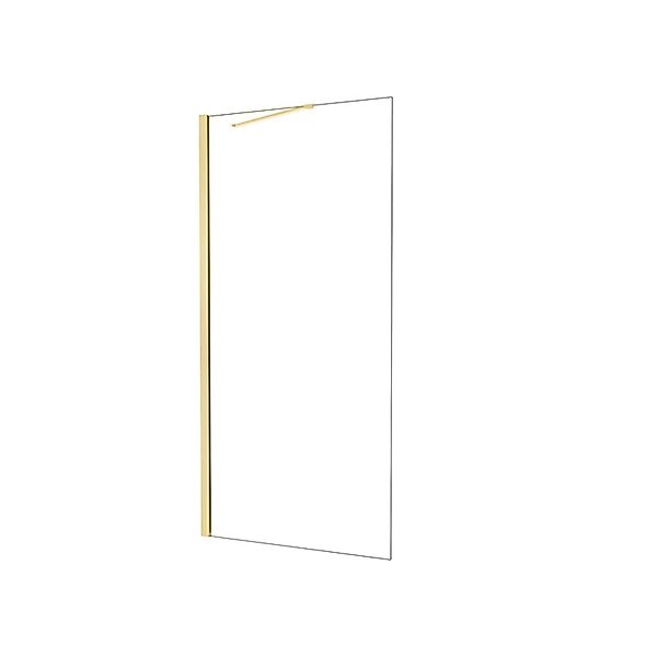 Duschparadies Walk In Dusche 85 x 200cm Duschabtrennung 8mm Nano Glas Seite günstig online kaufen