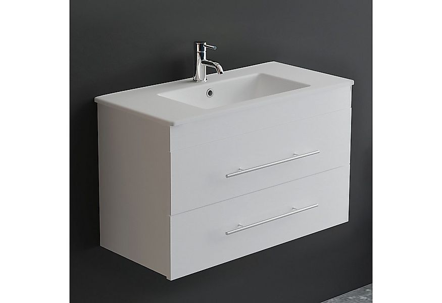Alpenberger Badmöbel-Set Waschbecken mit Unterschrank - Waschbeckenuntersch günstig online kaufen