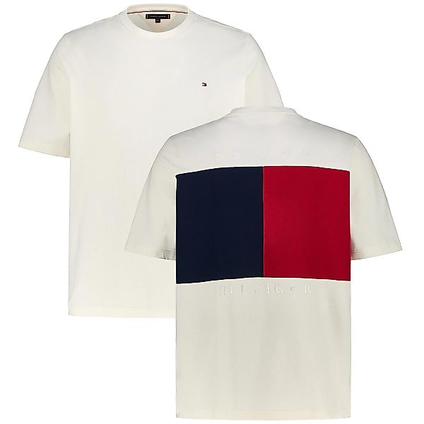 Tommy Hilfiger T-Shirt mit Rückenprint Farbe cremeweiß Größe: 4XL günstig online kaufen