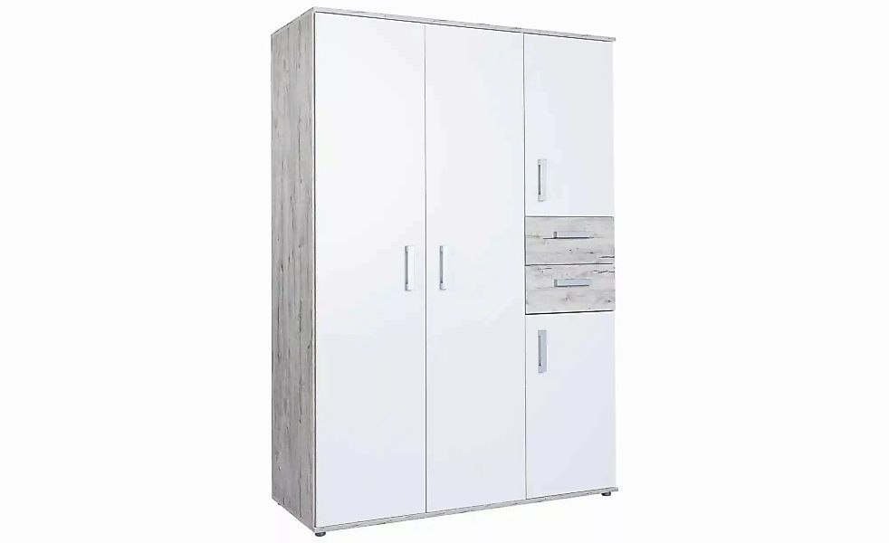 Drehtürenschrank  Bennet ¦ mehrfarbig ¦ Maße (cm): B: 130 H: 188 Baby > Bab günstig online kaufen