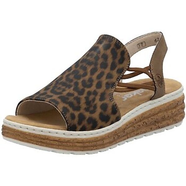 Rieker Keilsandalette, Sommerschuh, Sandale, Urlaubschuh mit seitlichen Gum günstig online kaufen