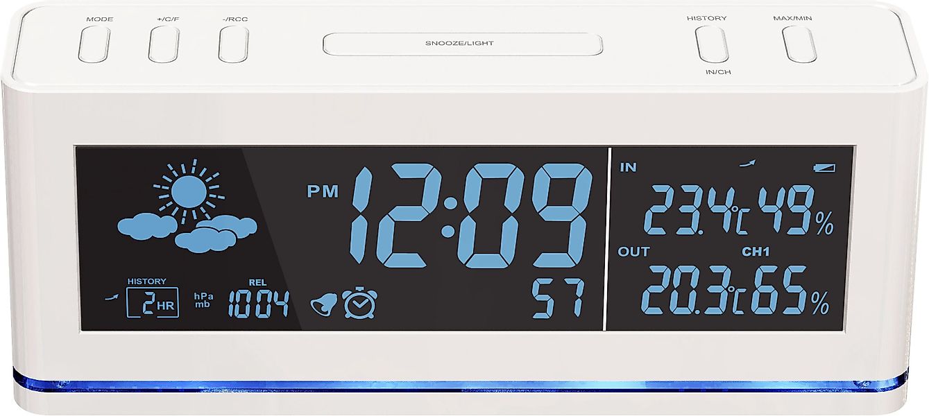 technoline Funkwecker WS 6850 mit Wettervorhersage günstig online kaufen
