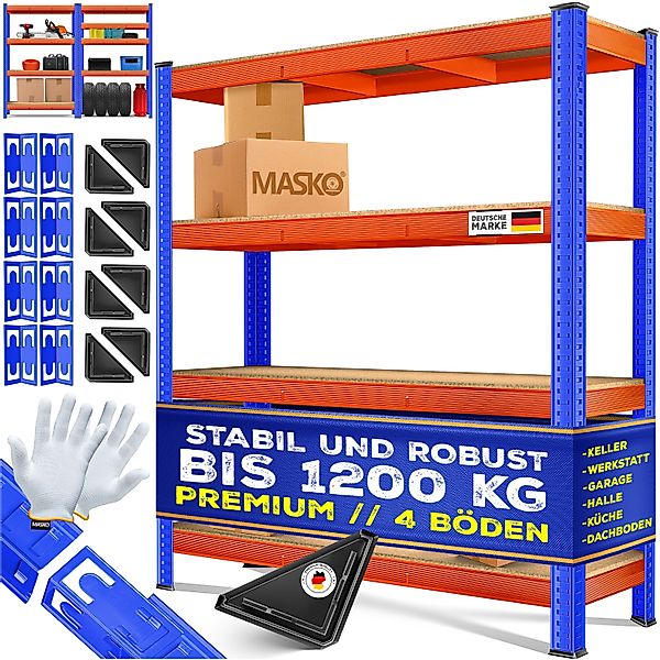 MASKO Schwerlastregal, Lagerregal 300 kg pro günstig online kaufen