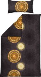 REDBEST Bettwäsche Bettwäsche, Biber, Kreise günstig online kaufen