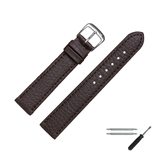 MARBURGER Uhrenarmband 20mm Kunststoff Vegan Braun günstig online kaufen