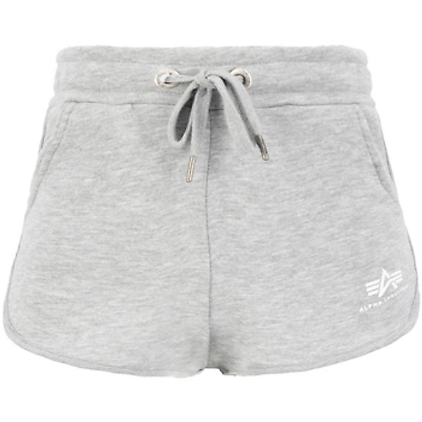Alpha Industries  Shorts Basic Short Small Logo Wmn - greyheather/white günstig online kaufen