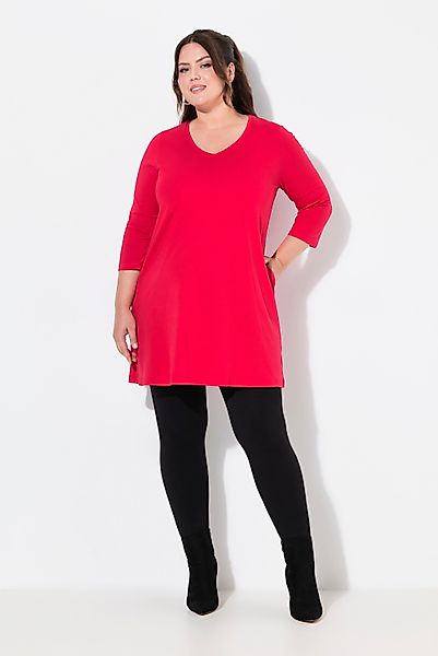 Ulla Popken Longshirt Longshirt Ziernähte A-Linie günstig online kaufen