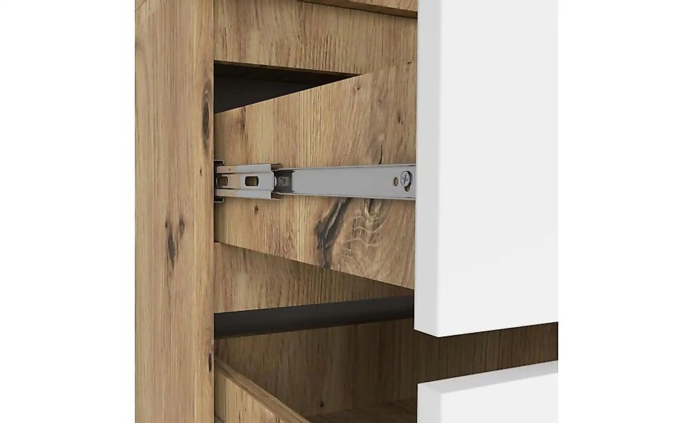 Drehtürenschrank mit 2 Schubladen Oda ¦ mehrfarbig ¦ Maße (cm): B: 90 H: 18 günstig online kaufen