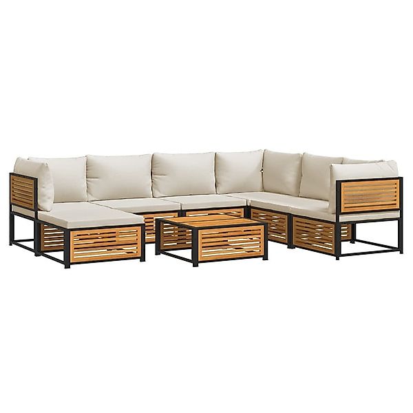 vidaXL Gartenlounge-Set 8-tlg. Garten-Sofagarnitur mit Kissen günstig online kaufen