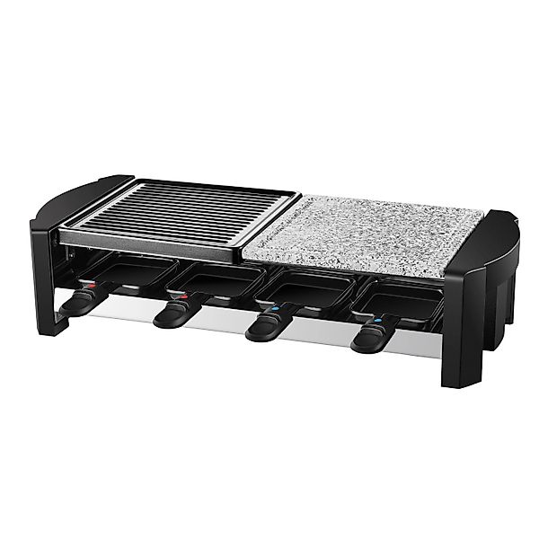 Steinborg SB-2140 Raclette Grill für 8 Personen mit Kombinierter Grillfläch günstig online kaufen