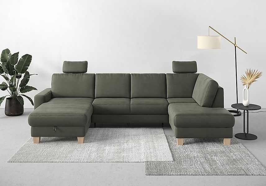 Home affaire Wohnlandschaft "Summer U-Form" mit oder ohne Bettfunktion und günstig online kaufen