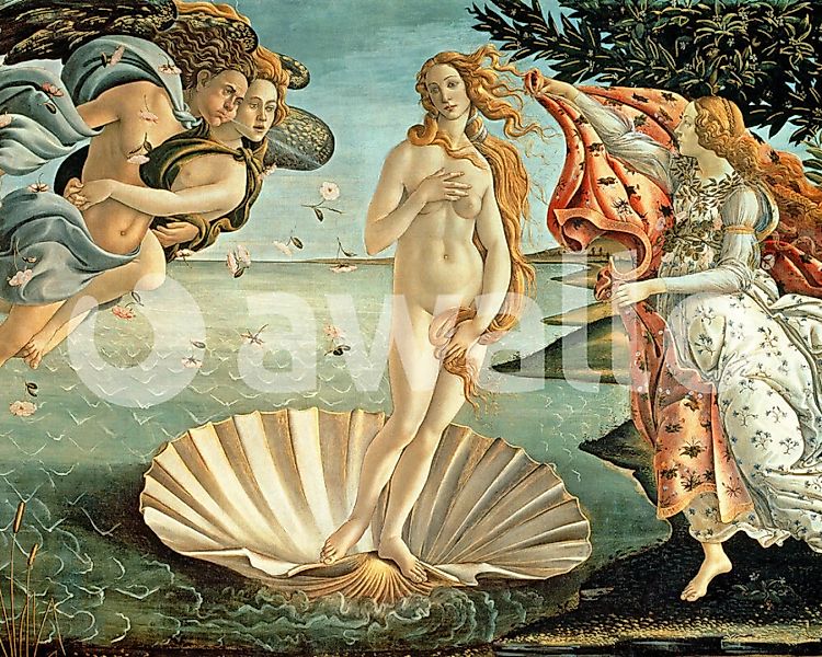 Fototapete "Die Geburt der Venus" 3,96x2,50 m / Strukturvlies Klassik günstig online kaufen