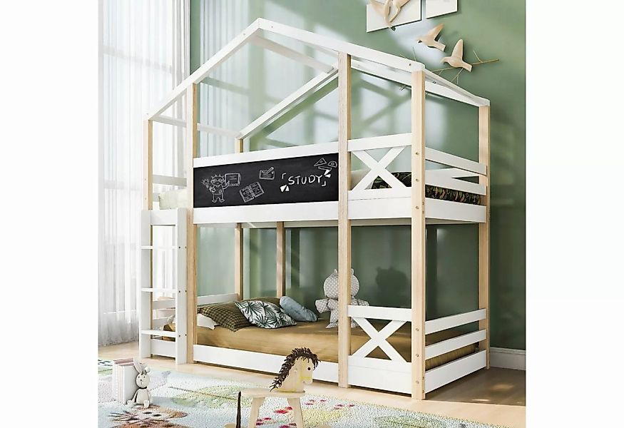 REDOM Etagenbett Kinderbett Baumhaus (Hochbett für Kinder– 2x Lattenrost- N günstig online kaufen