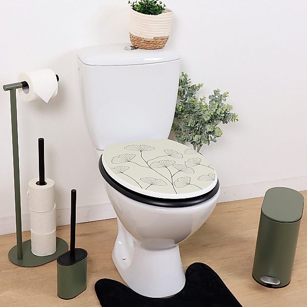 LikeKa WC-Sitz Toilettensitz mit MDF-Holzkern Toilettendeckel günstig online kaufen