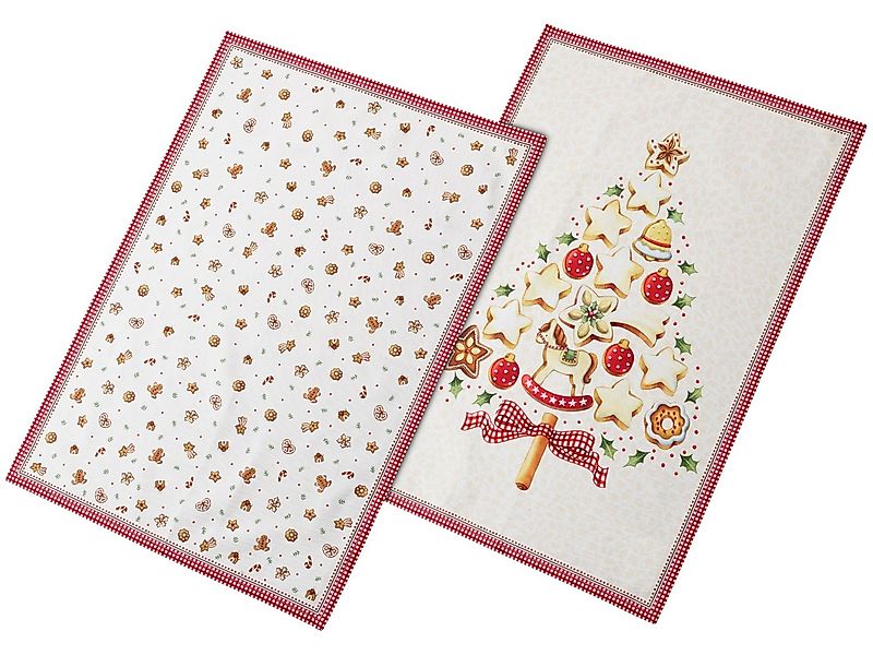 Villeroy & Boch Geschirrtuch Winter Bakery Delight Küchentücher Set 2 günstig online kaufen