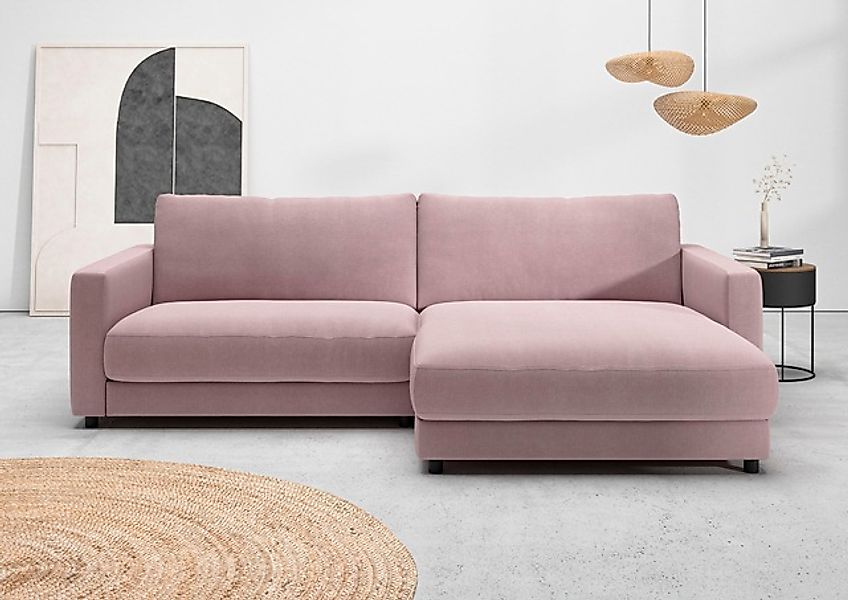 Home affaire Ecksofa »Ecksofa Jiro, L-Form, große Sitztiefe, Breite 265 cm« günstig online kaufen