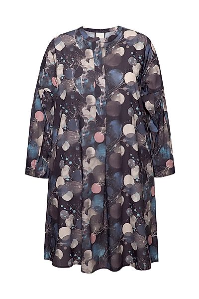 Ulla Popken Tunika Longbluse A-Linie Rundhals günstig online kaufen