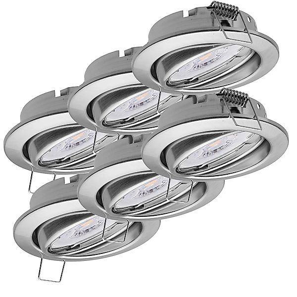 Oktaplex 6er Set Deckenspot Dijon inkl. LED Modul 230V Neutralweiß 4000K Ed günstig online kaufen