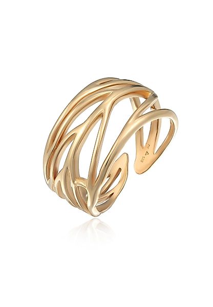 Elli Fingerring Ornament und offene Ringschiene günstig online kaufen