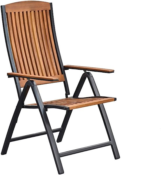 Merxx Gartensessel Athos Klappsessel Aluminium/Akazie günstig online kaufen