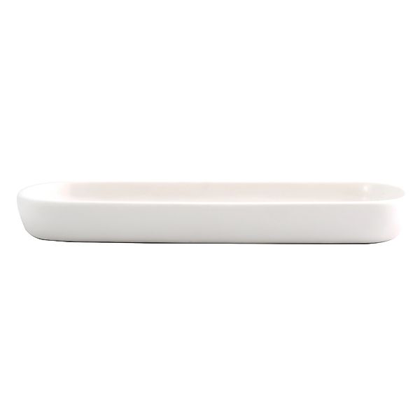 MSV Tablett Maonie Keramik 25,7 cm x 11,5 cm x 2,8 cm Weiß günstig online kaufen